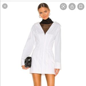 Danielle Guizio Corset White Dress